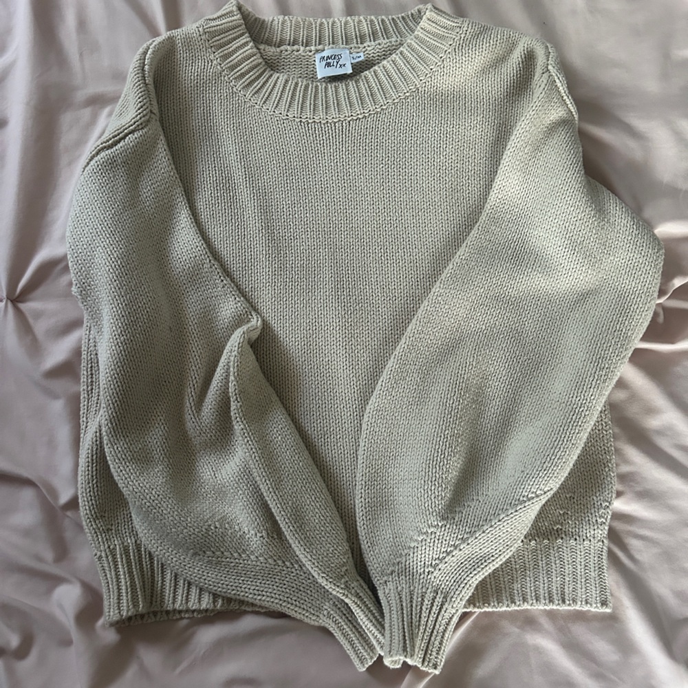 Cozy Beige Knit Sweater